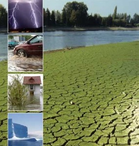 flooding, drought, lost glacier