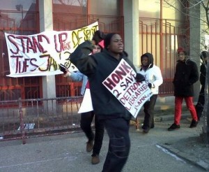 Picket to Stop Library Eviction 1.3.12