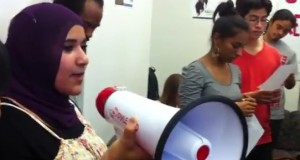 Speech by Hannah Albaseer at UC-Berkeley Admissions Office Occupation