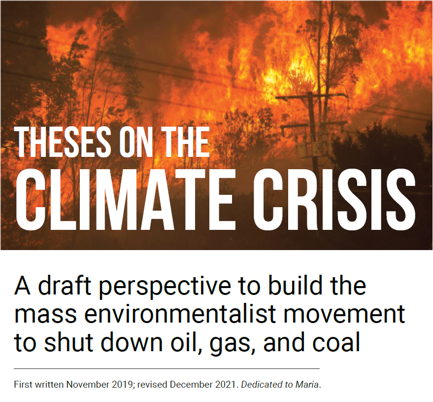 BAMN's Theses on the Climate Crisis - BAMN