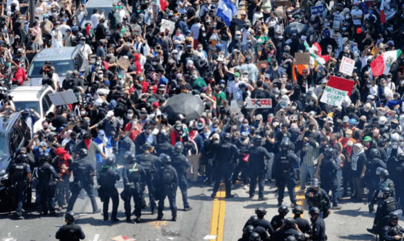 ICE out of Los Angeles! National Guard Out of LA!