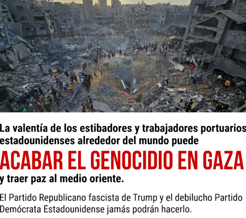 acabar el genocidio en gaza