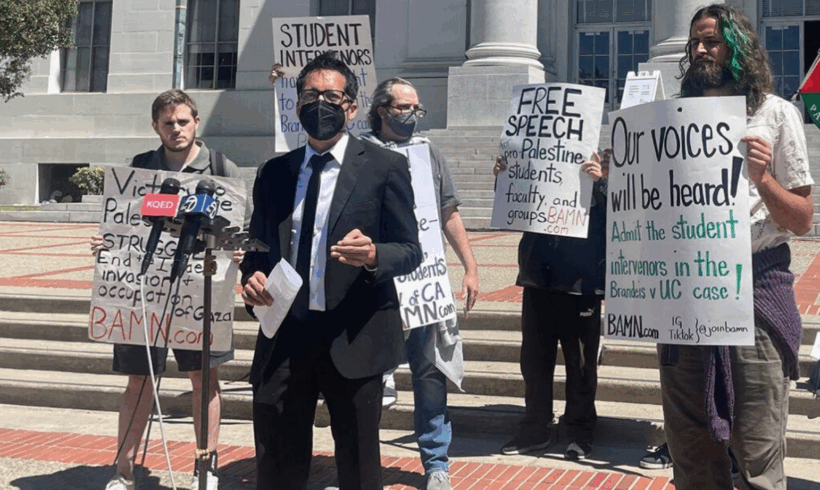 BAMN and Pro-Palestine Student Intervenors’ Brief opposing UC-Berkeley settlement attacking free speech